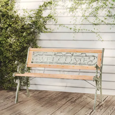 Produktbild von 2024 Moderne Gartenbänke Gartenbank 122 cm Massivholz Tanne 552857