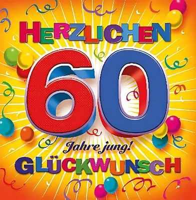 Produktbild von Depesche 3D Klappkarte 005 zum 60. Geburtstag