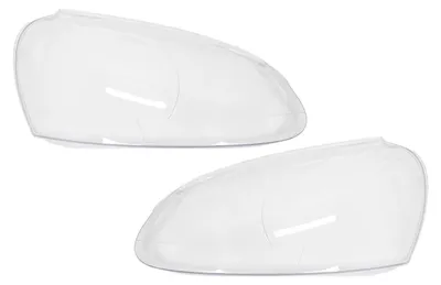 Imagen del producto de Lentes para faros delanteros para VW Golf V 5, modelos de 2003 a 2009, color transparente.