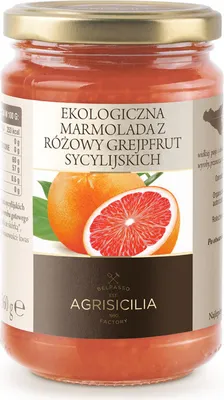Zdjęcie produktu dla MARMOLADA Z RÓŻOWYCH GREJPFRUTÓW SYCYLIJSKICH360 g - AGRISICILIA
