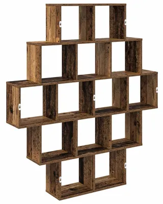 Produktbild von vidaXL Wandregal Altholz 120 x 20 x 136 cm Holzwerkstoff