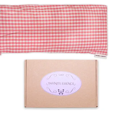 Zdjęcie produktu dla Poduszka grzewcza z nasionami pszenicy i lawendy, 48 x 15 cm, zdejmowana i zmywalna poszewka, 100% bawełna