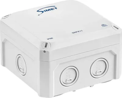 Zdjęcie produktu dla SIMET Puszka Naścienna SNFK11 IP66 110X110X67mm Biała 1 SZT