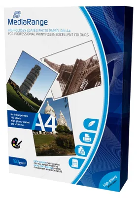 Image de MediaRange Foto Papier hochglänzend A4 160g 100 Blatt