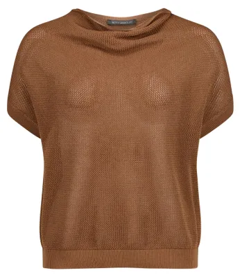 Produktbild von Betty Barclay Strickpullover Kurz ohne Arm Classic Nougat 48
