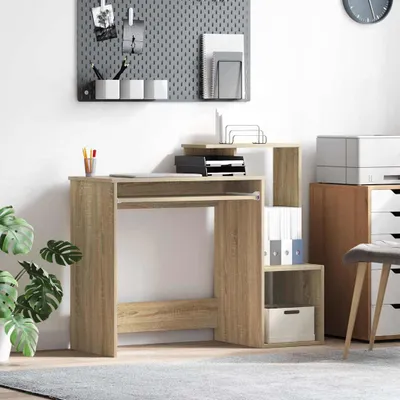 Productafbeelding van Maison Exclusive - Bureau Sonoma-eikenhout, 106 x 41 x 88,5 cm, houtvezel