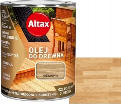 Produktbild von Holzöl, farblos, schützend, 0,75l