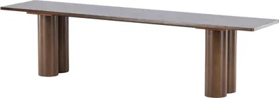 Imagen del producto de Banco FURNLUX Olivia, color nogal, 180 cm / Color principal: marrón / Dimensiones: 180 x 40 x 45 cm
