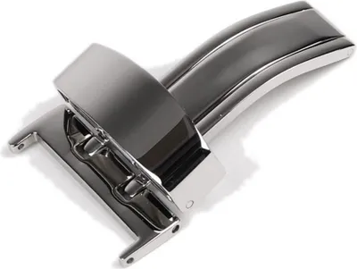 Produktbild von Minott Lederband Faltschließe - Einseitig aus Edelstahl 18mm 21861S