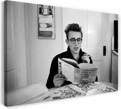 Produktbild von Leinwandbild (60x40cm): James Dean, echter Holz-Keilrahmen inkl. Aufhänger, handgefertigt in Deutschland