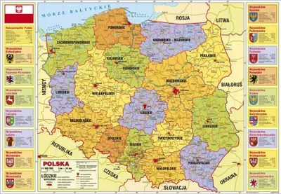 Obrázek produktu pro Školní podložka na stůl oboustranná Administrativa Polsko