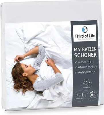 Immagine prodotto di Coprimaterasso 80x200 con bordi rialzati, 100% impermeabile, coprimaterasso traspirante 80 x 200 cm