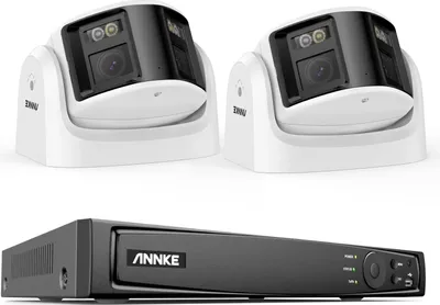 Immagine prodotto di telecamera di sicurezza da 8MP, doppio obiettivo, panorama a 180 gradi, 8CH NVR, 8CH NVR 2pcs Kits-a, Nessuno