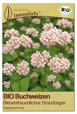 Produktbild von Samenliebe  Buchweizen Samen | Gründünger & Bienenpflanze - samenfestes  Saatgut