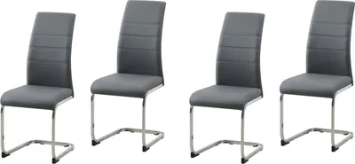 Produktbild von Schwingstuhl 4er Set Polyurethangrau SallyC HTI-Line