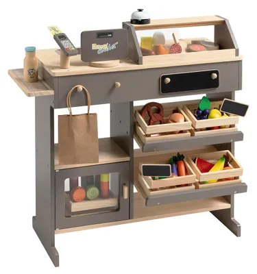 Immagine prodotto di Negozio di giocattoli in legno con 40 accessori