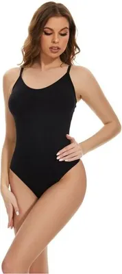Immagine prodotto di Go Wear Ladies Body - Senza cuciture, modellante e confortevole - Shapewear con stile, Taglia dell'abbigliamento:3XL, Intimo donna:Nero