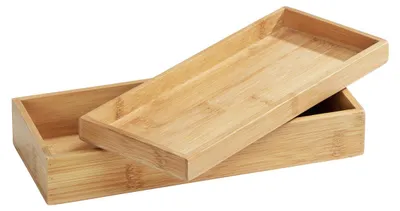 Produktbild von WENKO Bambus Box Terra mit Deckel Aufbewahrungs Boxen Bad WC Küchen Flur Büro