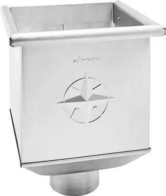 Produktbild von Zambelli Wasserfangkasten Titanzink quadratisch Ø 80 220 mm x 220 mm x 330 mm