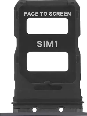 Image de Clappio, support de carte SIM pour Xiaomi 13 Pro emplacement nano-SIM, noir