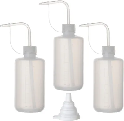 Obrázok produktu pre Sada rozprašovačov, 3 kusy, objem 250 ml, plastové, s silikónovým lievikom, vhodné do kuchyne a záhrady