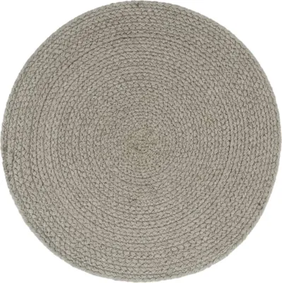 Produktbild von vidaXL Tischsets 4 Stk. Grau 38 cm Rund Baumwolle