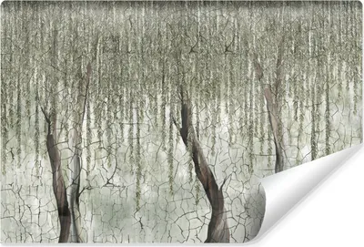 Produktbild von Muralo Vlies Fototapete Für Wohnzimmer BÄUME Blätter Beton Abstraktion Br. 90cm x Hö. 60cm