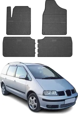 Produktbild von OMAC  Fußmatten Automatte für Seat Alhambra 1995-2010 OMAC Schwarz Gummi 4x