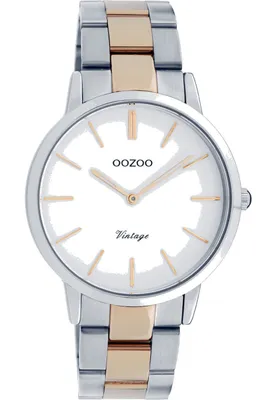 Zdjęcie produktu dla Oozoo - Zegarek damski - C20033 - Srebrny, różowe złoto, biały