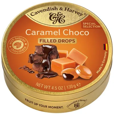 Immagine prodotto di Cavendish & Harvey, caramelle ripiene di cioccolato al caramello, 130g