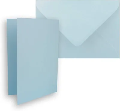 Productafbeelding van Vouwkaarten met Enveloppen - Dubbele Kaarten Wenskaarten - Cadeaus Personaliseren - Zelf Vorm Te Geven