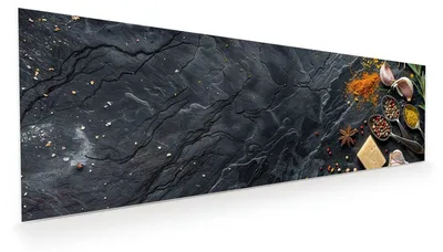 Produktbild von Glasbild 120x40cm in XXL für Wohnzimmer, Schlafzimmer Motiv Küche Zutaten