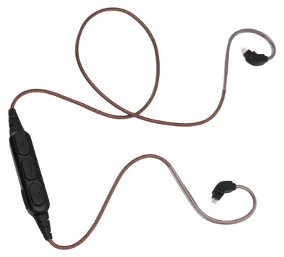 Produktbild von Bluetooth-Adapterkabel aus OFC-PVC, Bluetooth 5.3, Ersatzkabel für Kopfhörer mit Mikrofon und Lautstärkeregler für 2-polige 0,78-mm-Kopfhörer