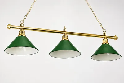 Obrázok produktu pre Biliardová lampa Billard Lampa Svetlo Londýn mosadz/zelená