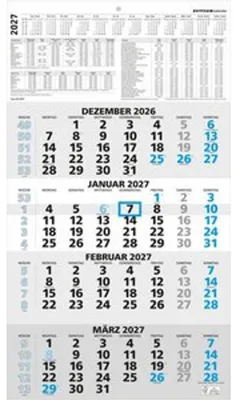 Produktbild von 4-Monatskalender blau 2027