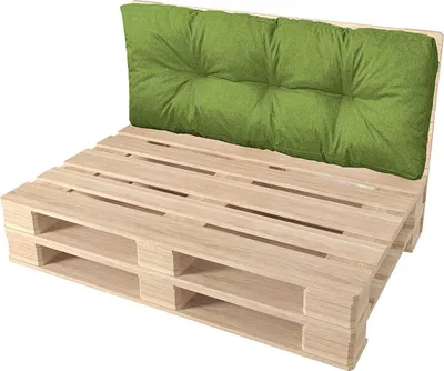 Produktbild von Pillows24 - Palettenkissen wasser- und UV-beständig - Rückenkissen | Polster für Europaletten 120x80 - Palettenmöbel - Outdoor/Indoor, Grün
