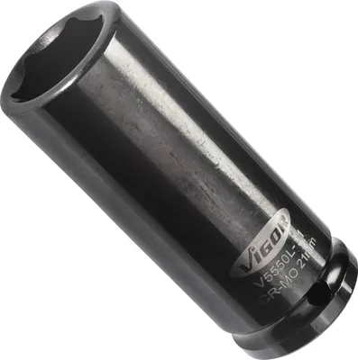 Produktbild von Vigor V5550L-21, Buchse, 1/2", Metrisch, 1 Kopf/Köpfe, 21 mm, Glanz