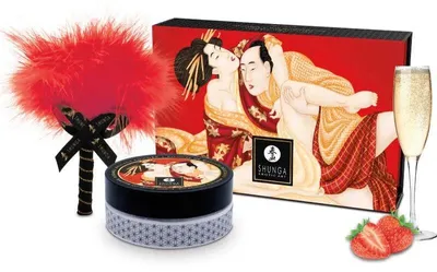 Produktbild von Essbarer Körperpuder Shunga CHAMPAGNE STRAWBERRIES 75 g