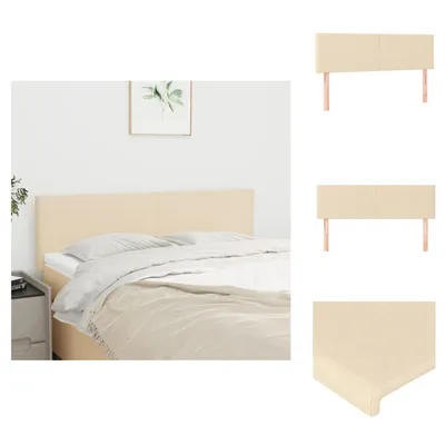 Immagine prodotto di vidaXL Testiere 2 pezzi Tessuto crema 72x5x78/88 cm - Testate e piedi