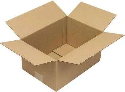 Produktbild von Faltkarton 1-wellig Höhenrillung Maße 305x215x160mm A4 Qualität 1.20 B braun