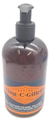 Produktbild von Gillette KING C, Bartshampoo, 350 ml, Weichmachend, Anti-Juckreiz, Pumpenflasche, 1 Stück(e)