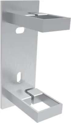 Produktbild von Sellon24® Edelstahl Wandanker eckig Geländerpfosten 40x40 verstellbar Pfostenhalter S24U-40-120x50