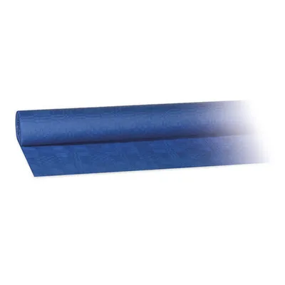 Produktbild von 1x Damasttischdecke Tischtuch aus Papier gerollt 1,20m x 8m blau