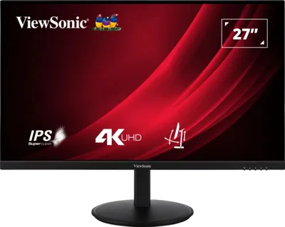 Produktbild von Viewsonic VG Series VG2708-4K, 68,6 cm (27"), 3840 x 2160 Pixel, 4K Ultra HD, LED, 4 ms, Schwarz