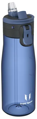 Produktbild von Sparrow Trinkflasche 1L - TouchFlow Tritan Wasserflasche - BPA-frei - Sportflasche Auslaufsicher - Trinkflaschen mit Strohhalm für Sport, Outdoor - Leicht, Nachhaltig