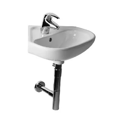 Obrázek produktu pro Jika Deep - Umývátko rohové, 450x460mm, s přepadem, s otvorem pro baterii, bílá H8166120001041