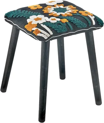 Produktbild von Sitzhocker IMBALI Bequeme Fußstütze gepolsterter 35x35x44 cm