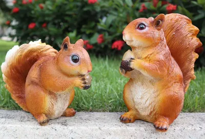 Produktbild von Eichhörnchen-Gartendekoration, Statuen-Set