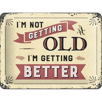 Produktbild von Nostalgic-Art - Blechschild 15x20 cm - Word Up - I'm Not Getting Old