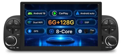 Obrázok produktu pre Autorádio 6G + 128G pre Fiat Panda MK3 (2013-2020) | Android 15, GPS, CarPlay, Bluetooth